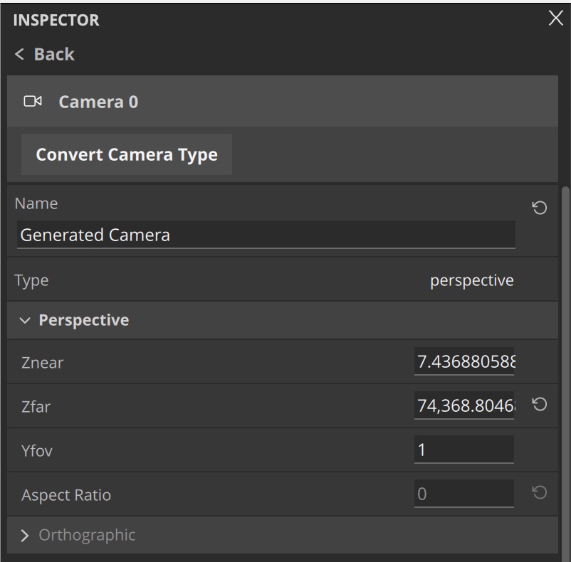 An image showing the properties inspector widget